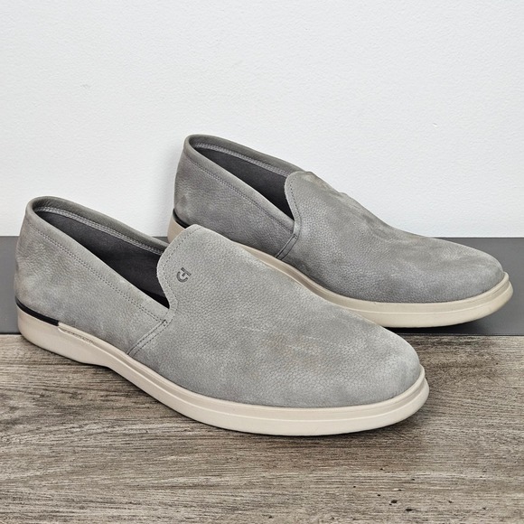 Cole Haan Other - Cole Haan Mens Loafers Size 13 OriginalGrand Grey Nubuck Leather Slip On C39556